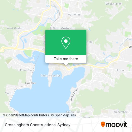 Mapa Crossingham Constructions