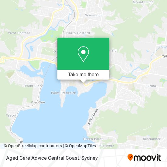 Mapa Aged Care Advice Central Coast
