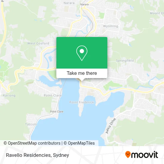 Ravello Residencies map