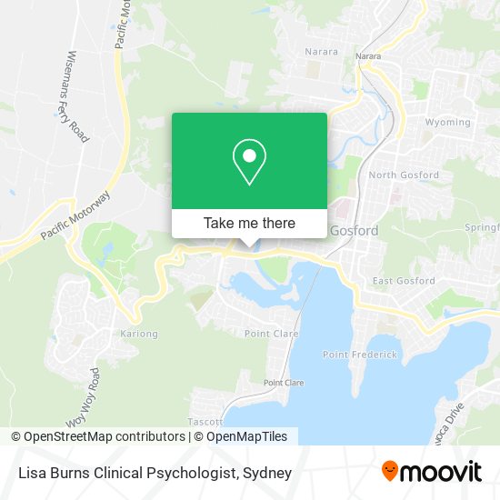 Lisa Burns Clinical Psychologist map
