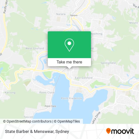 State Barber & Menswear map