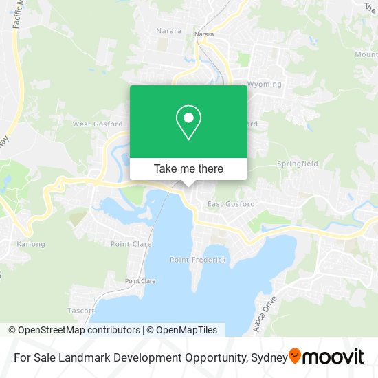 For Sale Landmark Development Opportunity map