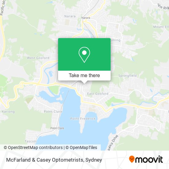 McFarland & Casey Optometrists map