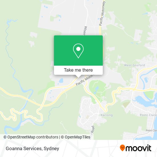 Mapa Goanna Services