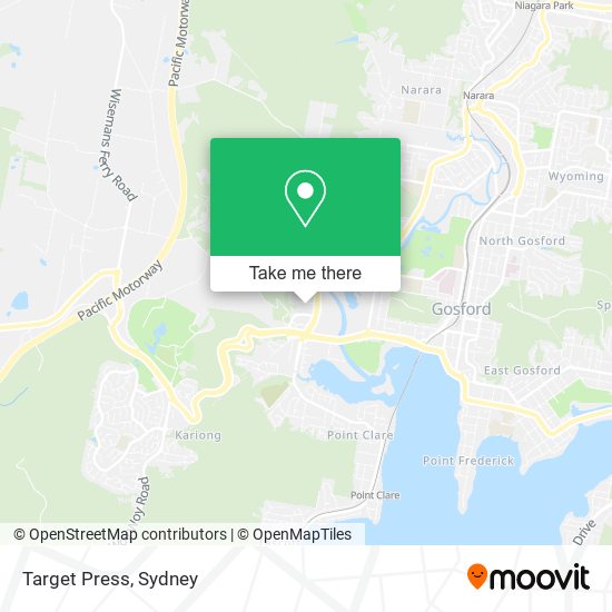 Target Press map