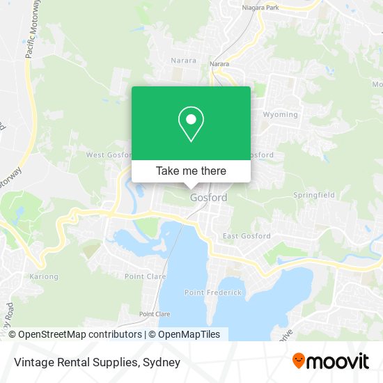 Vintage Rental Supplies map