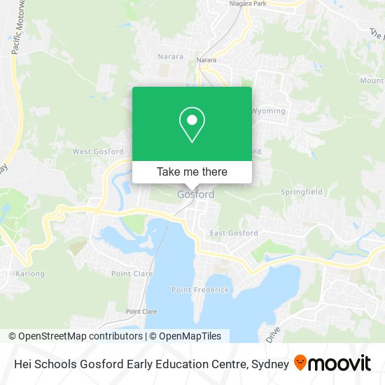 Mapa Hei Schools Gosford Early Education Centre