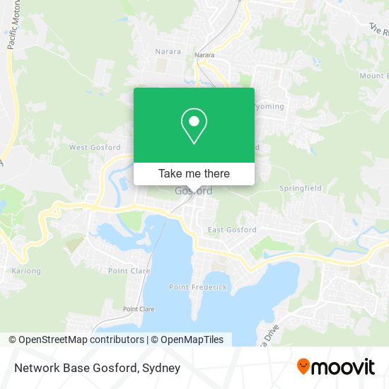 Mapa Network Base Gosford