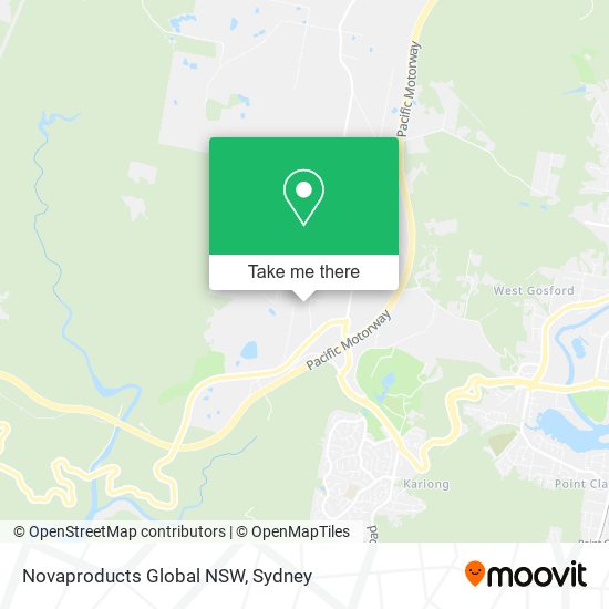 Mapa Novaproducts Global NSW