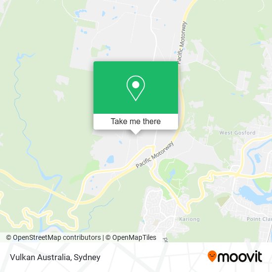 Mapa Vulkan Australia