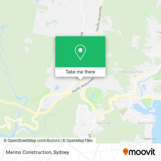 Merino Construction map