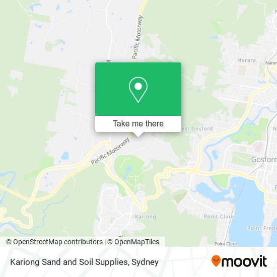 Kariong Sand and Soil Supplies map