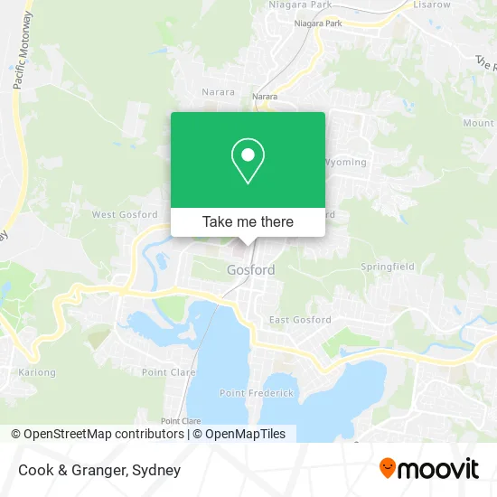 Cook & Granger map