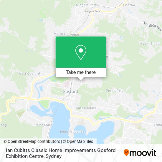 Ian Cubitts Classic Home Improvements Gosford Exhibition Centre map