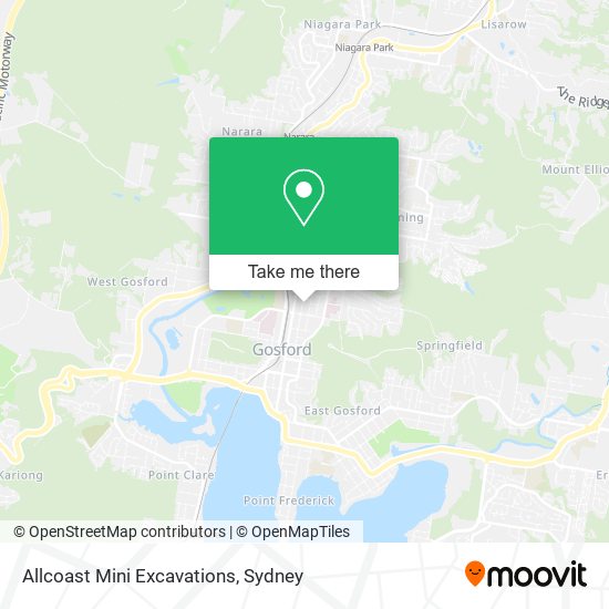 Allcoast Mini Excavations map