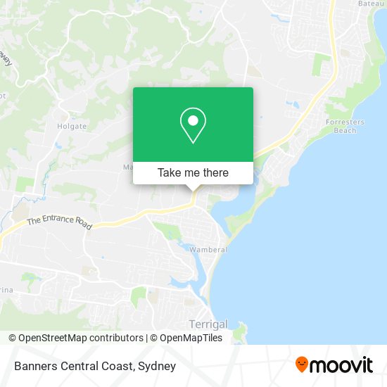 Banners Central Coast map