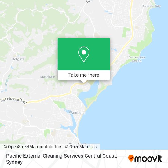 Mapa Pacific External Cleaning Services Central Coast