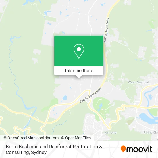 Barrc Bushland and Rainforest Restoration & Consulting map