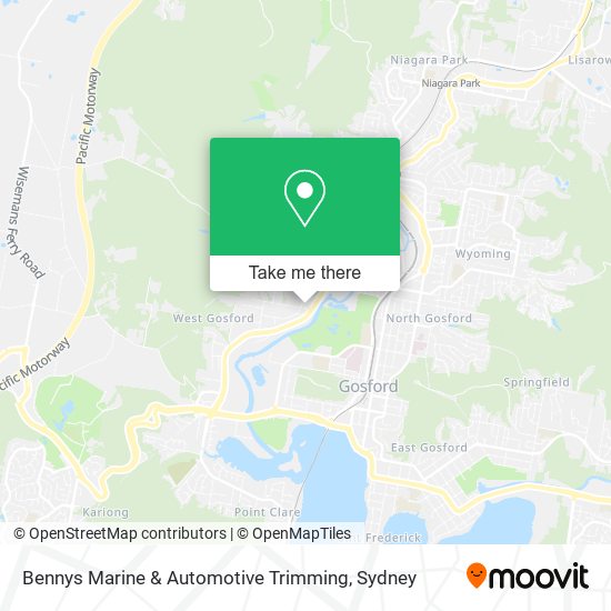 Bennys Marine & Automotive Trimming map