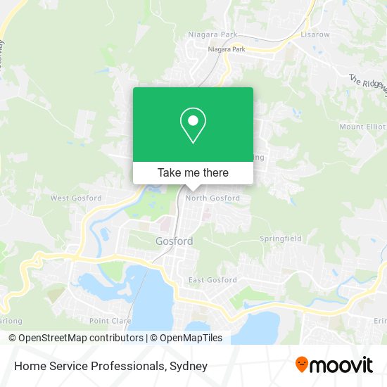 Home Service Professionals map