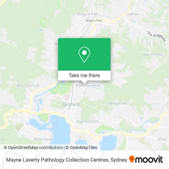 Mayne Laverty Pathology Collection Centres map