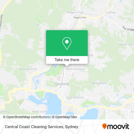 Mapa Central Coast Cleaning Services