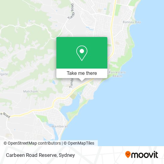 Carbeen Road Reserve map