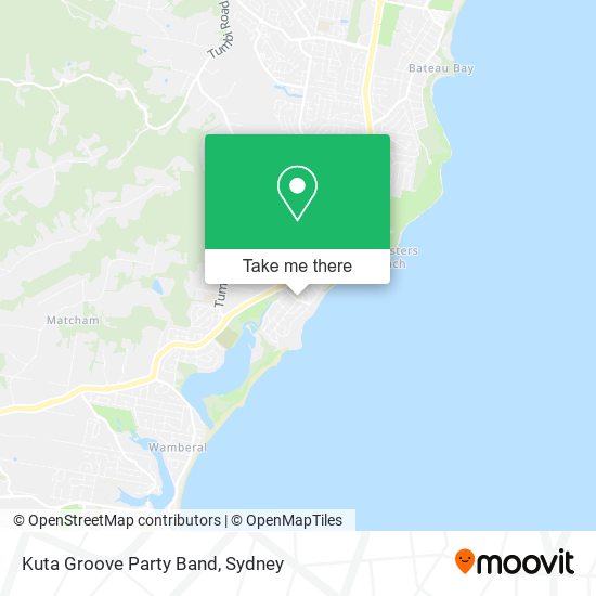 Kuta Groove Party Band map