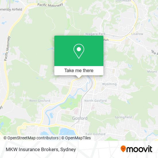 MKW Insurance Brokers map