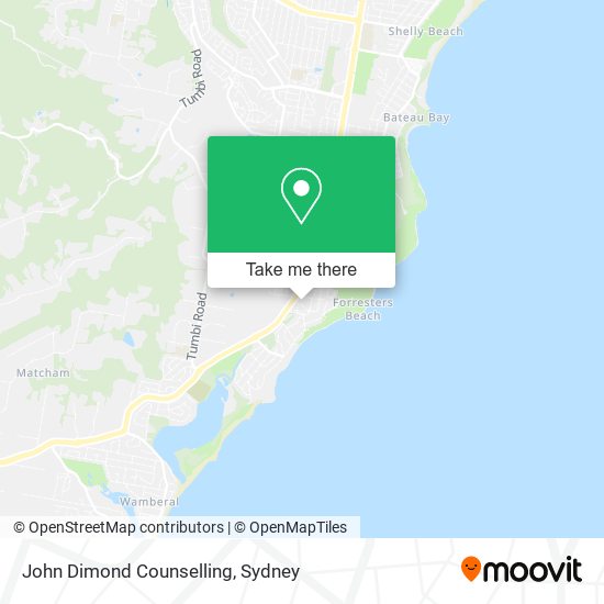John Dimond Counselling map
