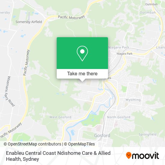 Enableu Central Coast Ndishome Care & Allied Health map