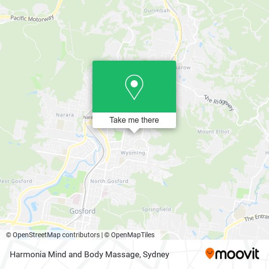 Harmonia Mind and Body Massage map