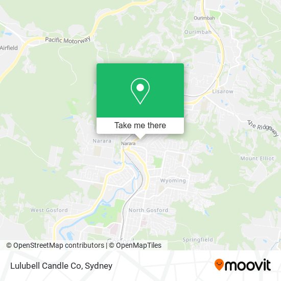 Lulubell Candle Co map