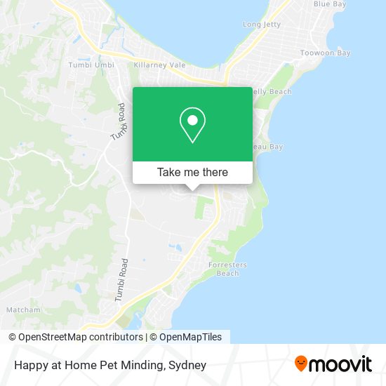 Mapa Happy at Home Pet Minding