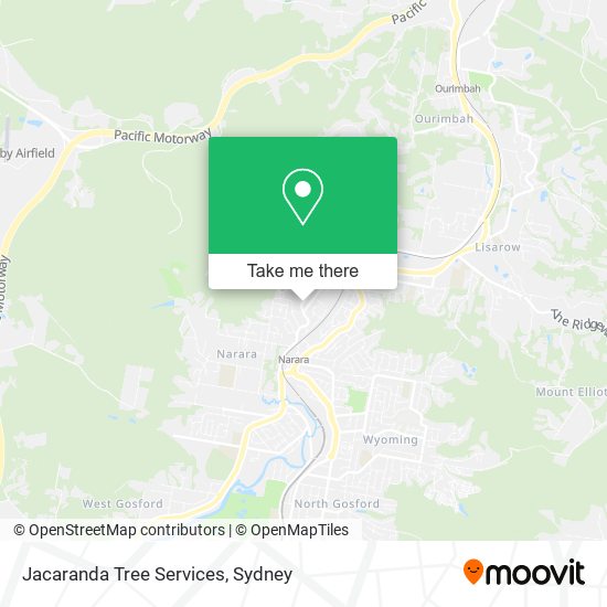 Mapa Jacaranda Tree Services