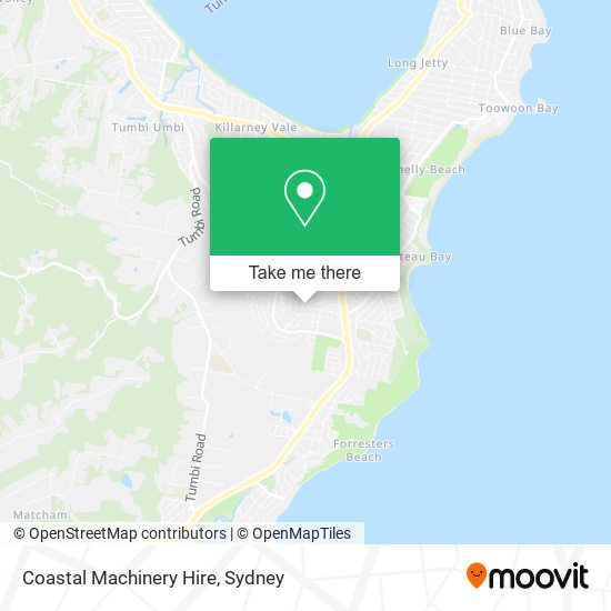 Coastal Machinery Hire map