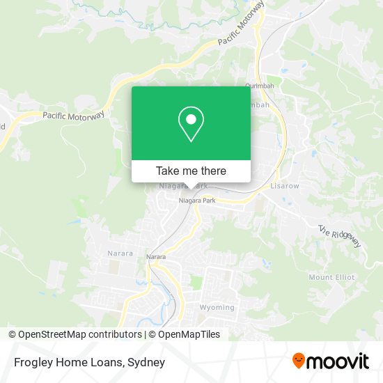 Frogley Home Loans map