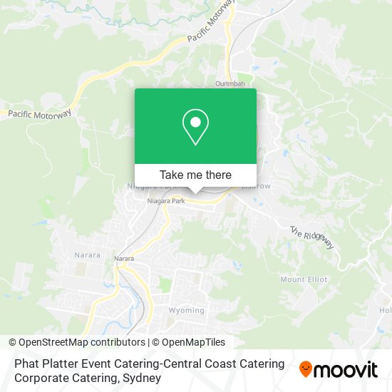 Phat Platter Event Catering-Central Coast Catering Corporate Catering map