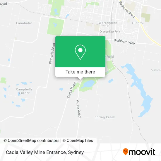 How to Get to Cadia Valley Mine Entrance in Orange by Bus or Train?