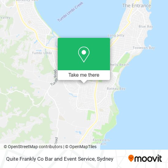 Quite Frankly Co Bar and Event Service map