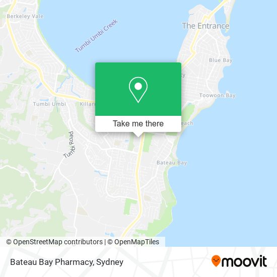 Mapa Bateau Bay Pharmacy