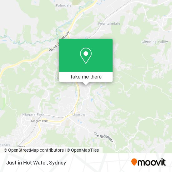 Just in Hot Water map