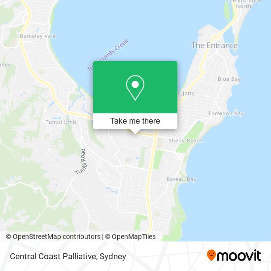 Central Coast Palliative map