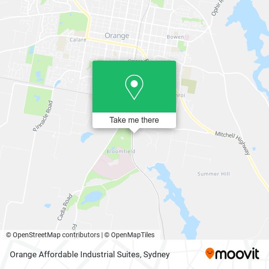 Orange Affordable Industrial Suites map