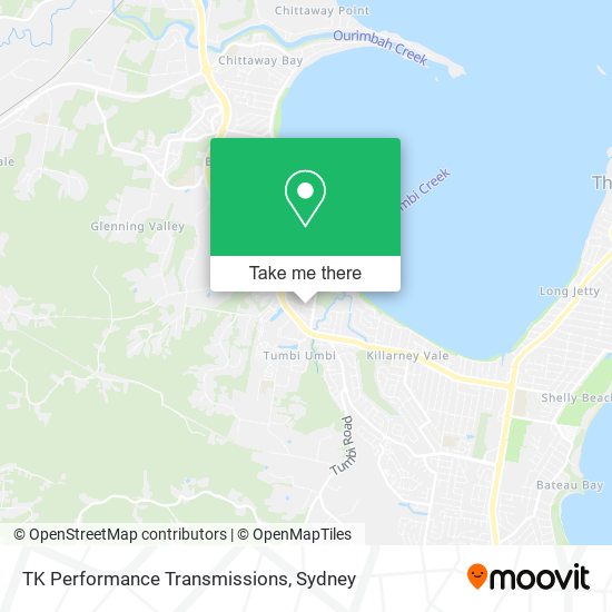 TK Performance Transmissions map