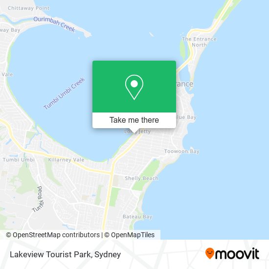 Lakeview Tourist Park map