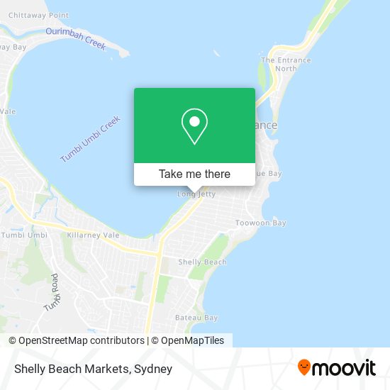 Shelly Beach Markets map