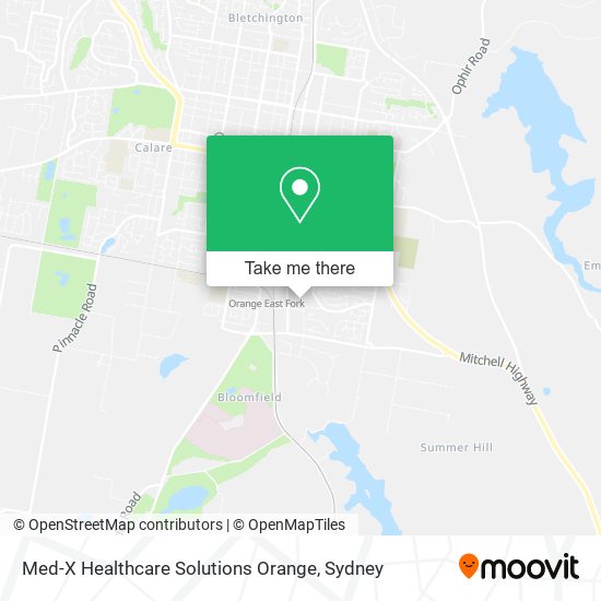 Med-X Healthcare Solutions Orange map