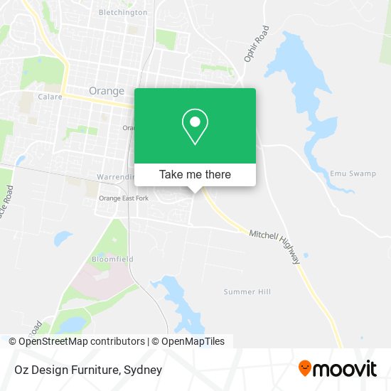 Oz Design Furniture map