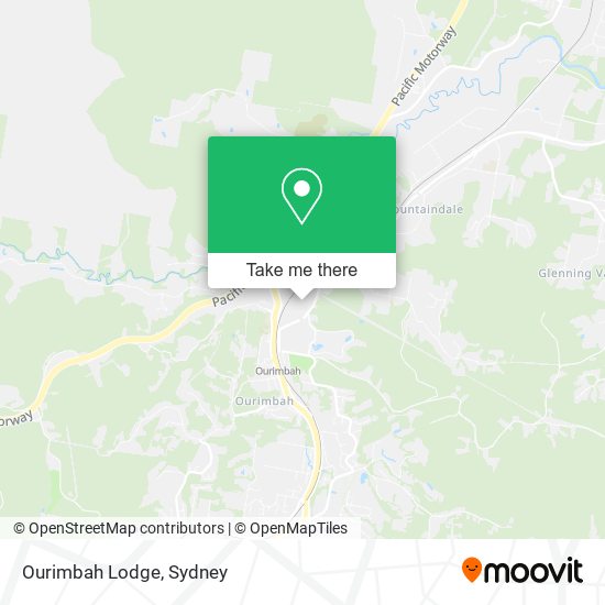 Ourimbah Lodge map